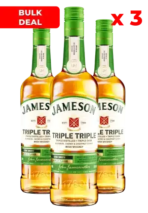 3 X JAMESON TRIPLE TRIPLE 750ML