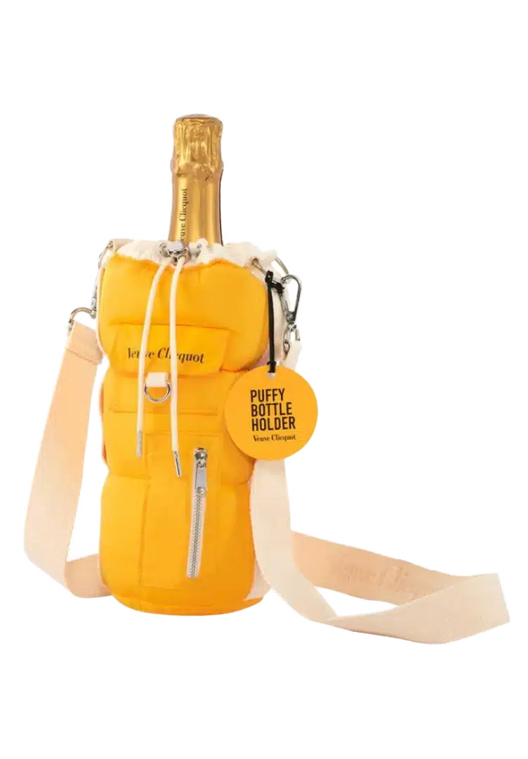 VEUVE CLICQUOT YELLOW PUFF BOT HOLDER 750ML