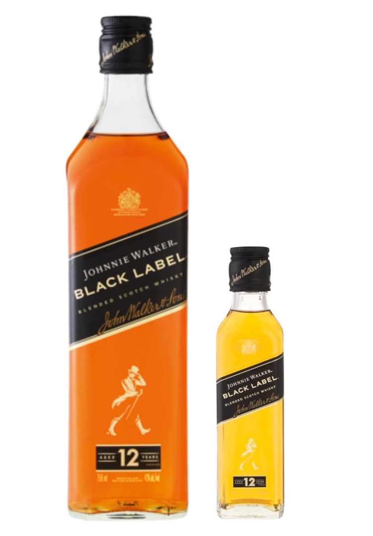 JOHNNIE WALKER BLACK 750ML + COMPLIMENTARY JOHNNIE WALKER BLACK 200ML