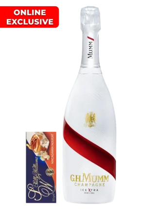 MUMM ICE XTRA DEMI SEC 750ML + SALLY WILLIAMS NOUGAT BAR