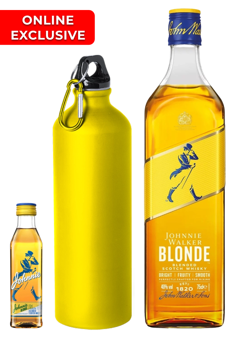 JOHNNIE WALKER BLONDE 750ML + COMPLIMENTARY 50ML AND BRANDED BOTTLE