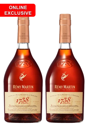 2 X REMY MARTIN 1738 750ML