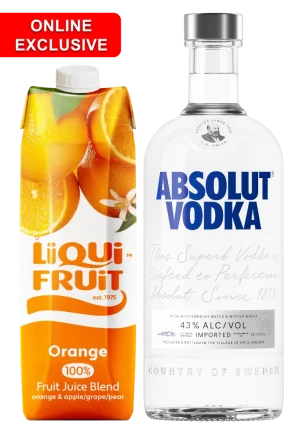 ABSOLUT RANGE 750ML + COMPLIMENTARY LIQUIFRUIT 1LT