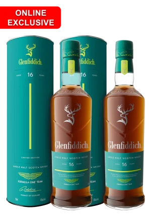 2 x GLENFIDDICH 16YR ASTON MARTIN 750ML