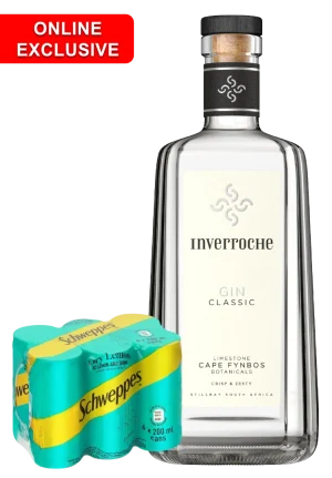 INVERROCHE AMBER, CLASSIQUE, OR VERDANT 750ML + COMPLIMENTARY 6PACK 200ML SCHWEPPES MIXER