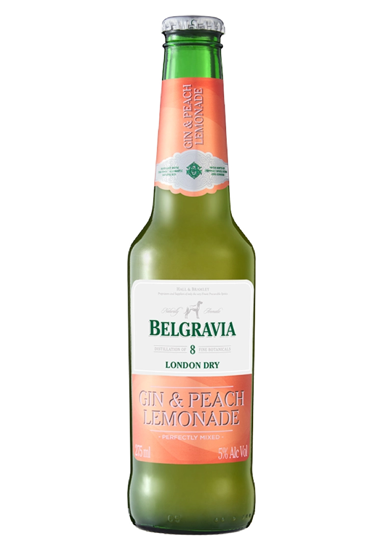BELGRAVIA GIN & PEACH LEMONADE RTD 275ML