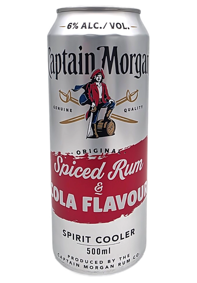 CAPTAIN MORGAN SPICE & COLA 500ML CAN