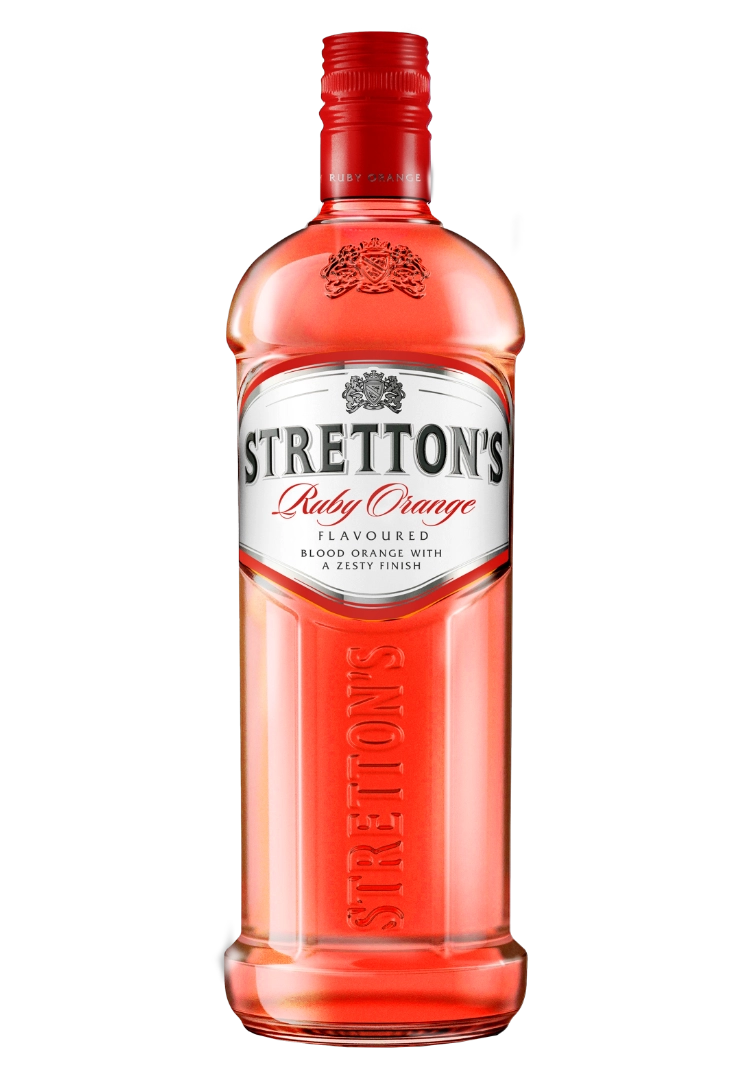 STRETTONS RUBY ORANGE GIN 750ML + COMPLIMENTARY STRETTONS 2LT BIB
