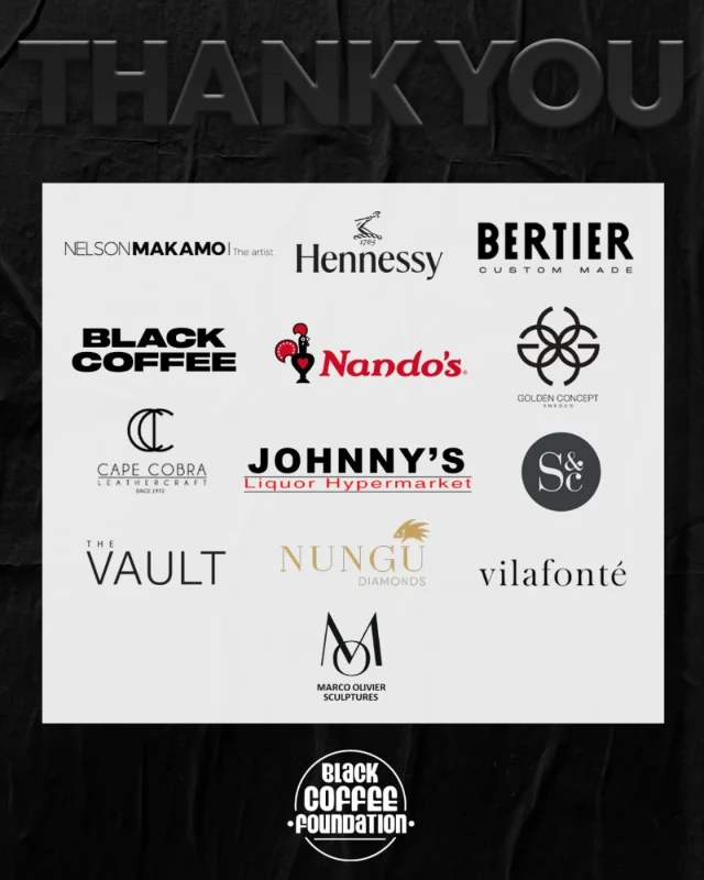 Johnny’s Liquor Hypermarket is proud to stand with the Black Coffee Foundation, championing the values of community, opportunity, and positive change. Thank you for inspiring us—and so many others—to strive for a brighter future, together.